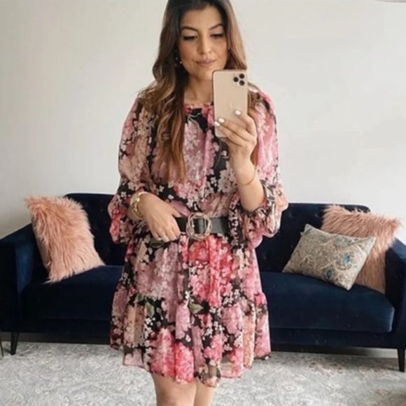 H&M Floral Chiffon Dress ✨LAST ONE*✨ - Picture 4 of 9